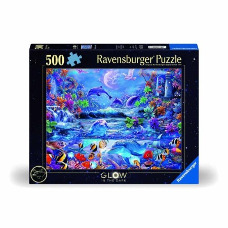 Ravensburger - Puzzle animale marine 500 piese straluceste in intuneric design nou Ravensburger - 1